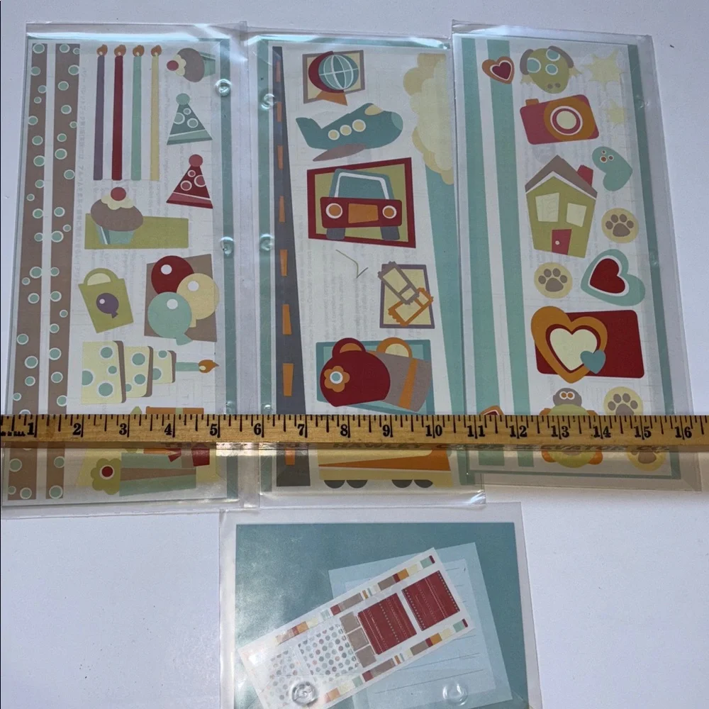 Creative memories Jumbo Great Lengths Cabana Stickers Birthday Travel Family